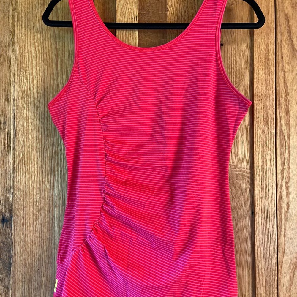 Lole | Lolë Twist Workout Athletic Tank Top Size Large -  Pink Stripe